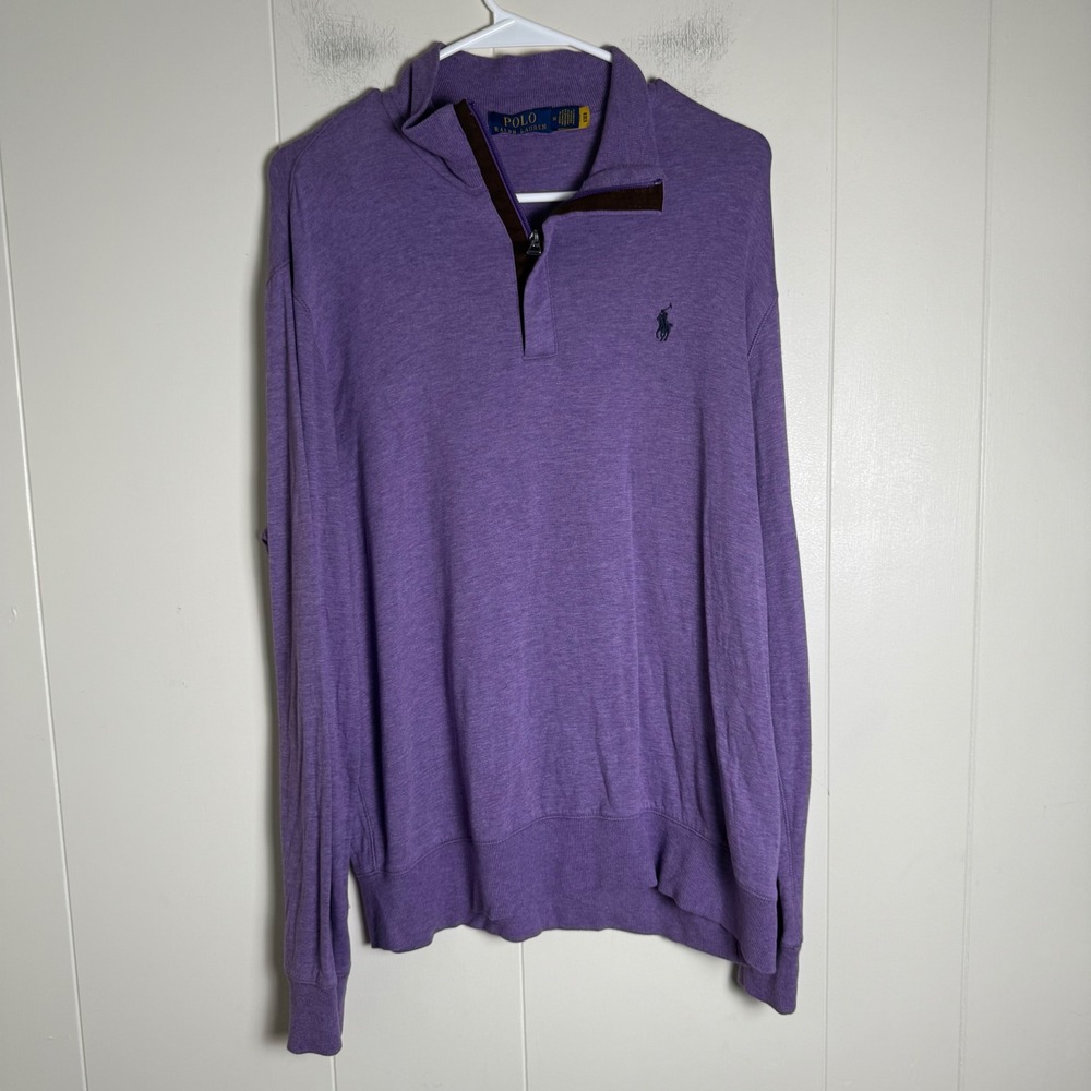 Polo Ralph Lauren Purple Pullover Sweatshirt Long Sleeve Women's Medium
